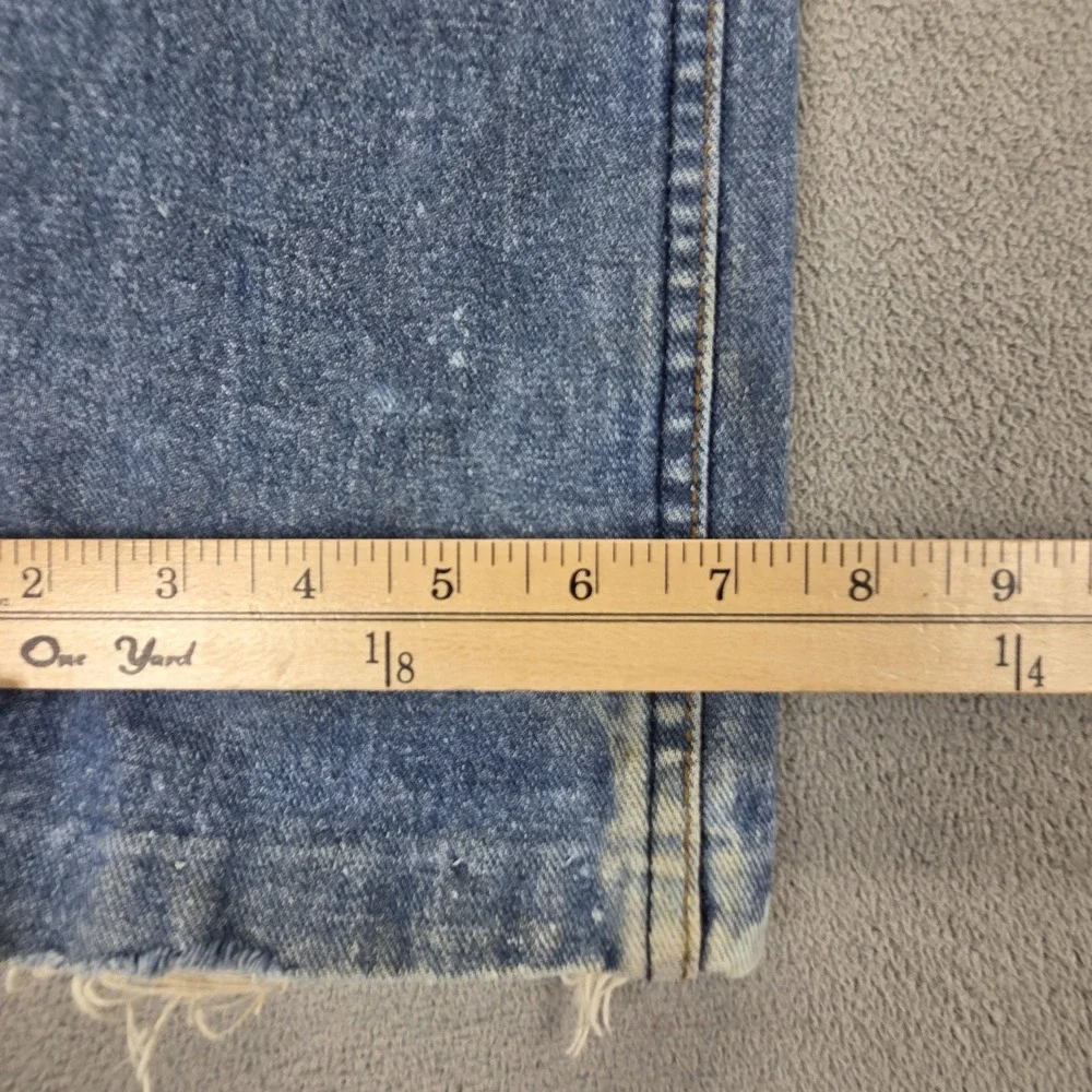 Vintage Levis 501 Jeans Mens Blue Button Fly Made in USA Altered Hem Fits 30x28